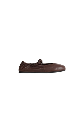 Ruches Nappa Leather Ballerinas