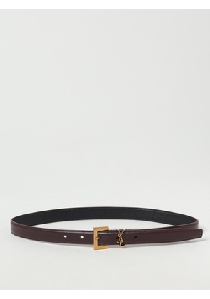 SAINT LAURENT Belt Woman color Brown
