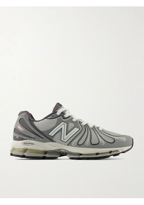 New Balance - ABZORB 1890 Suede-Trimmed Mesh Sneakers - Men - Gray - UK Men's 10