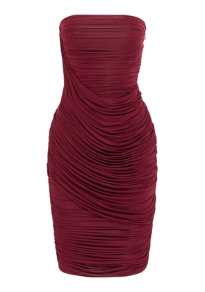 Alex Perry Strapless Draped Knee-Length Dress - Moda Operandi