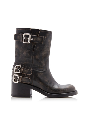 Chloé Dakota Buckle-Detailed Leather Boots - Moda Operandi