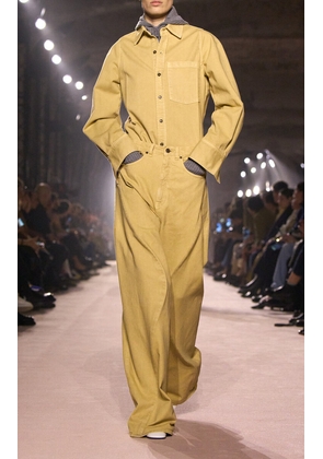 Victoria Beckham Curved Leg Denim Cotton Jeans - Moda Operandi