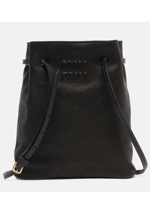Miu Miu Logo leather crossbody bag