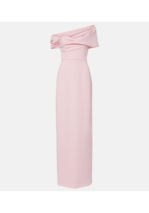 Carolina Herrera Sofia crepe bustier gown