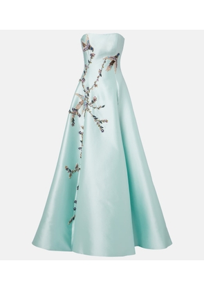 Costarellos Mavia embellished bustier gown