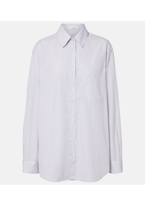 The Row Gavina pinstriped cotton poplin shirt