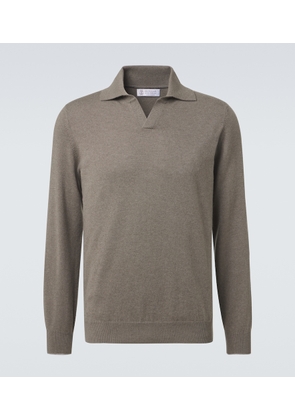 Brunello Cucinelli Cashmere polo sweater