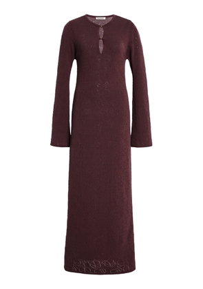 By Malene Birger Beatriz Long-Sleeve Cotton-Blend Knit Maxi Dress - Moda Operandi