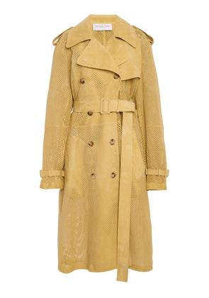 Michael Kors Collection Perforated Suede Trench Coat - Moda Operandi