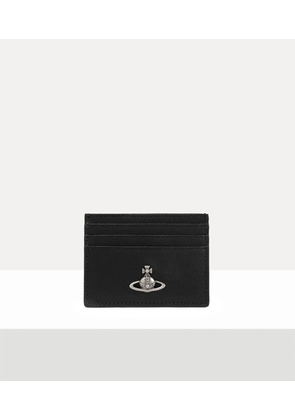 Vivienne Westwood Flat Card Holder Supple Leather Black One Size Women