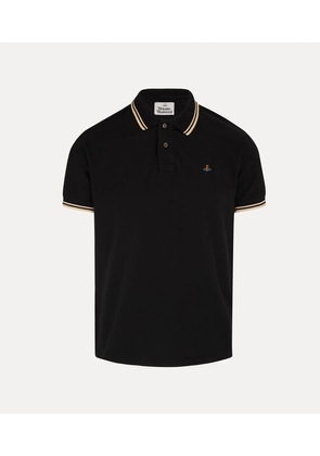 Vivienne Westwood Classic Polo Solid Piquet Black S Men