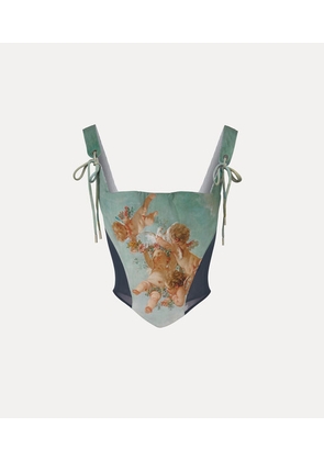 Vivienne Westwood Puppy Corset Printed Cady Primavera-cherubs 40 Women
