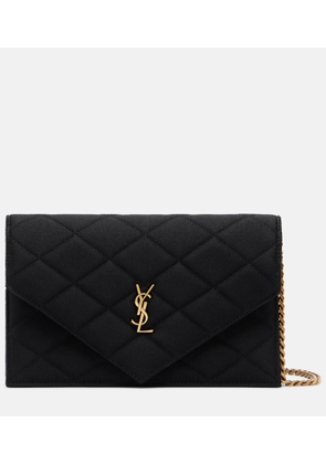 Saint Laurent Paris Mini quilted satin shoulder bag