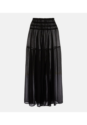 Eres Irresistible silk chiffon maxi skirt