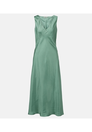 Asceno Provence silk twill slip dress