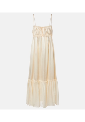 Ulla Johnson Marielle ruched silk midi dress