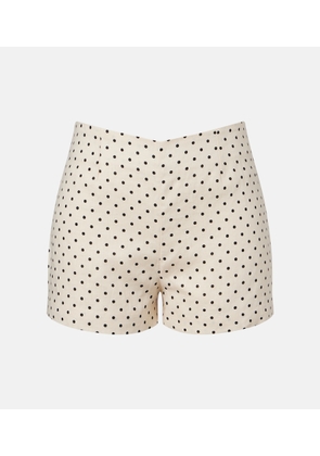 Faithfull Lila polka-dot linen shorts