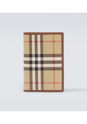 Burberry Burberry Check canvas passport holder