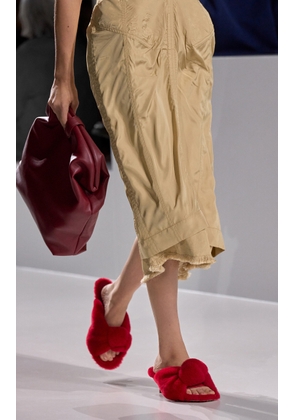 Bottega Veneta Cherry Kitten Heel Mule Sandal - Moda Operandi