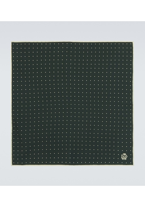 Dunhill Polka-dot silk twill scarf