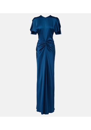Victoria Beckham Isabella gathered satin gown