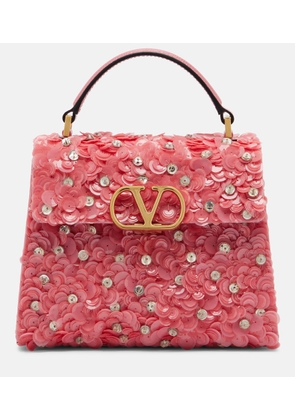 Valentino Garavani VSling Mini sequined top-handle bag