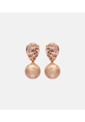 Jennifer Behr Simone crystal-embellished pearl earrings