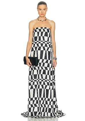 Dries Van Noten Doja Dress in Black - Black & White. Size 36 (also in 34, 38, 40).