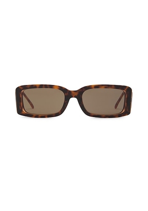 Diesel Rectangle Sunglasses in Dark Brown - Brown. Size all.
