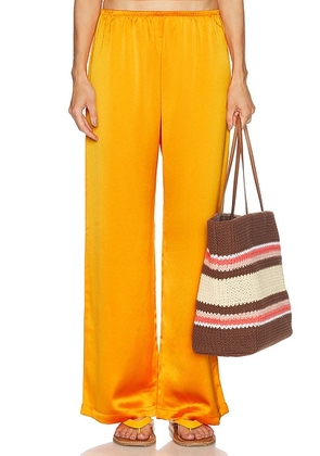 LESET Barb Wide Leg Pant in Mandarine - Orange. Size M (also in L).