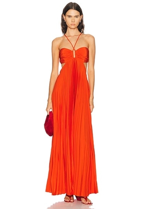 A.L.C. Moira Dress in Poppy - Orange. Size 2 (also in 0, 4, 6, 8).