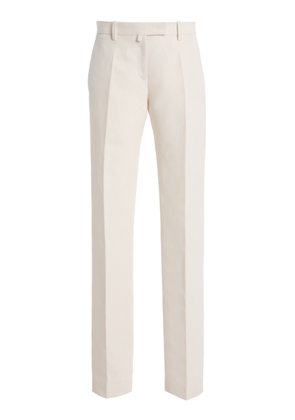 Calvin Klein Collection Slim Silk-Blend Straight-Leg Pants - Moda Operandi
