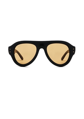 Ray-Ban Pilot Sunglasses in Black & Orange - Black. Size all.