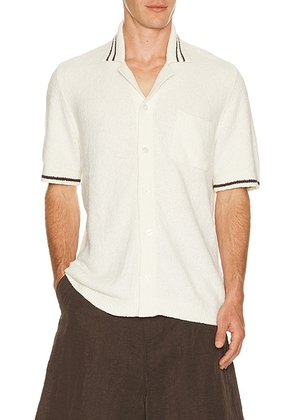 SAMSOE SAMSOE Sapedro Shirt in Clear Cream - Cream. Size S (also in M, XL/1X).