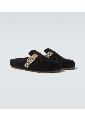 Burberry Urchin suede clogs