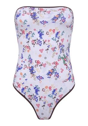 SIEDRÉS Lior Strapless One-Piece Swimsuit - Moda Operandi