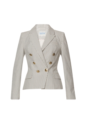 Lena Hoschek Capitano Striped Cotton Blazer - Moda Operandi