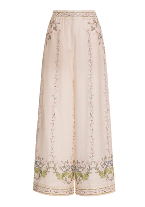 Agua by Agua Bendita Tota Anhelo Printed Linen Trousers - Moda Operandi