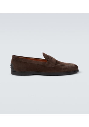 Tod's Suede penny loafers