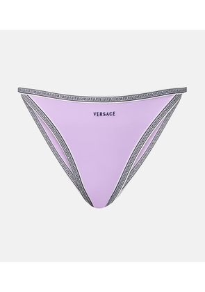 Versace Logo embroidered bikini bottoms