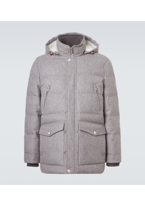 Brunello Cucinelli Wool flannel down jacket