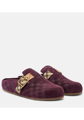 Burberry Urchin suede clogs