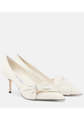 Jimmy Choo Rafi embellished leather pumps