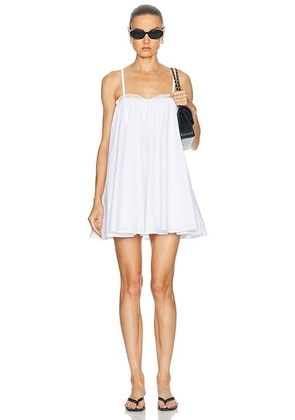 Staud Cecily Mini Dress in White - White. Size S (also in M, L).
