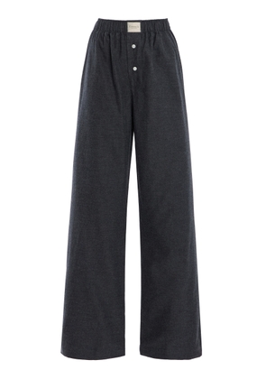 Comme Si La Boxer Alta Cotton-Flannel Pants - Moda Operandi