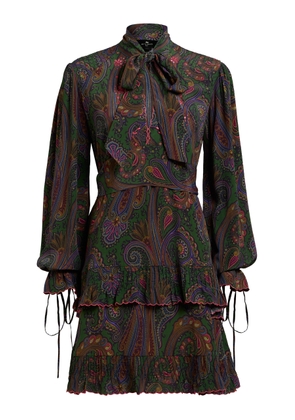 Etro Printed Knee-Length Dress - Moda Operandi