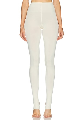 SWEDISH STOCKINGS Lia Stir Up Tights in Ivory - Ivory. Size M (also in S, L).