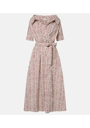 Altuzarra Lydia printed cotton-blend wrap dress