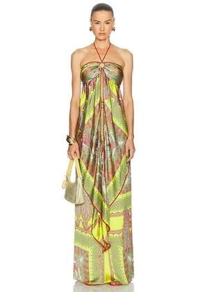 Alexis Vulcano Top in Yellow Paisley - Yellow. Size XS (also in S, L).