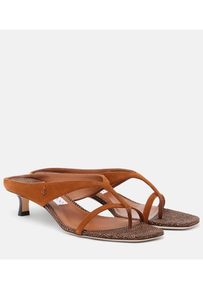 Jimmy Choo Emeri suede thong sandals